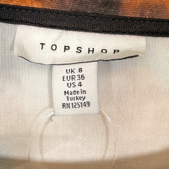 NEW with tags, Topshop Cropped Velour Sweatshirt Top, NWT, Size 4, MSRP $68 - Picture 8 of 10